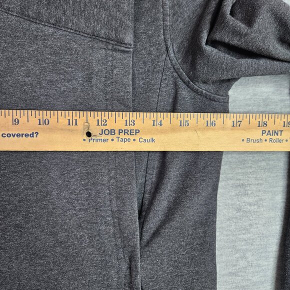 Lululemon Women's Dark Heather Grey Coast Easy Wrap Button Jacket Sz 4 - Picture 9 of 10